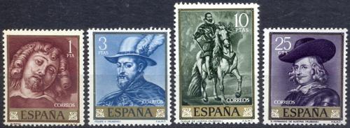 Poštovní známky Španìlsko 1962 Umìní, Peter Paul Rubens Mi# 1322-25 Kat 16€
