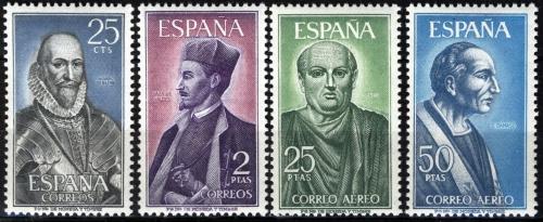 Poštovní známky Španìlsko 1966 Osobnosti Mi# 1593-96