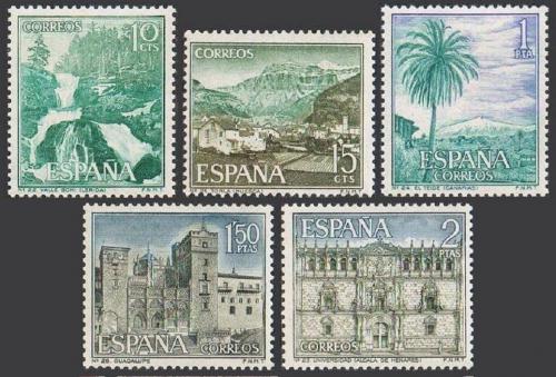 Poštovní známky Španìlsko 1966 Pamìtihodnosti Mi# 1616-20