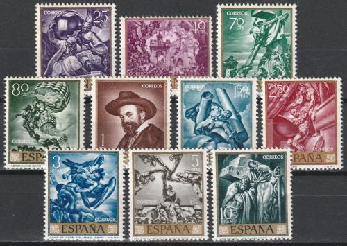 Poštovní známky Španìlsko 1966 Umìní, José María Sert Mi# 1599-1608