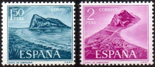 Potovn znmky panlsko 1969 Gibraltar Mi# 1823-24