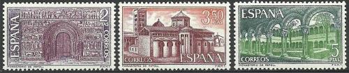 Poštovní známky Španìlsko 1970 Klášter Santa María de Ripoll Mi# 1898-1900