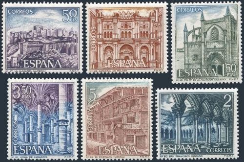 Poštovní známky Španìlsko 1970 Pamìtihodnosti Mi# 1872-77