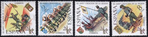 Poštovní známky Španìlsko 1971 Španìlské legie, 50. výroèí Mi# 1938-41