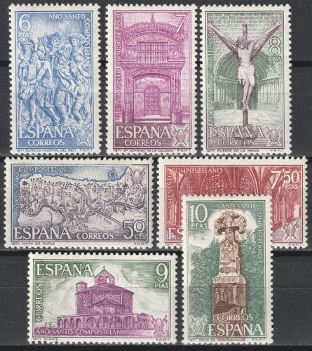 Poštovní známky Španìlsko 1971 Svatý rok Mi# 1942-48