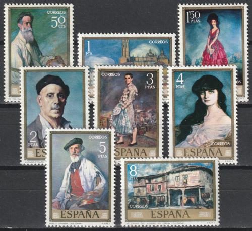 Poštovní známky Španìlsko 1971 Umìní, Ignacio Zuloaga Mi# 1912-19