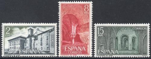 Poštovní známky Španìlsko 1974 Kláštery a opatství Mi# 2123-25
