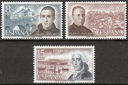 Poštovní známky Španìlsko 1974 Vìdci Mi# 2075-77