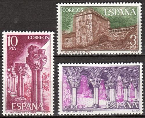 Poštovní známky Španìlsko 1975 Klášter San Juan de la Peòa Mi# 2190-92
