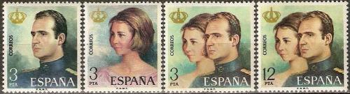 Poštovní známky Španìlsko 1975 Královský pár Mi# 2195-98