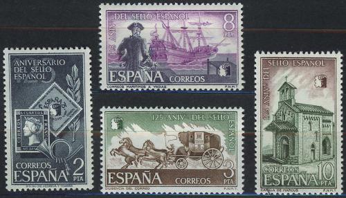 Poštovní známky Španìlsko 1975 První španìlská známka, 125. výroèí Mi# 2126-29