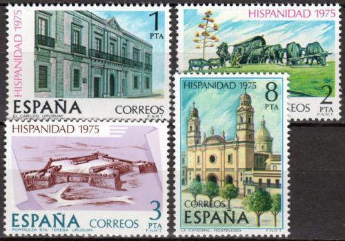 Poštovní známky Španìlsko 1975 Španìlsko-americká historie Mi# 2186-89