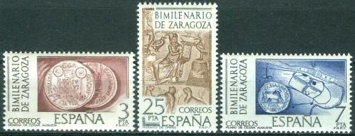 Potovn znmky panlsko 1976 Zaragoza, 2000. vro Mi# 2212-14
