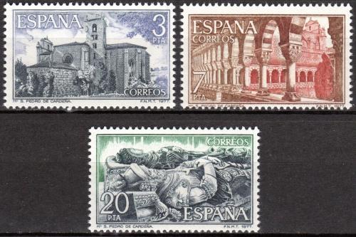 Poštovní známky Španìlsko 1977 Klášter San Pedro de Cardeòa, Burgos Mi# 2335-37