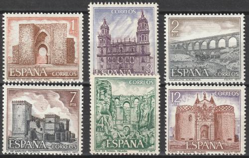 Poštovní známky Španìlsko 1977 Pamìtihodnosti Mi# 2310-15