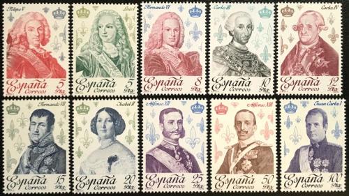 Poštovní známky Španìlsko 1978 Bourboni, králové Mi# 2388-97