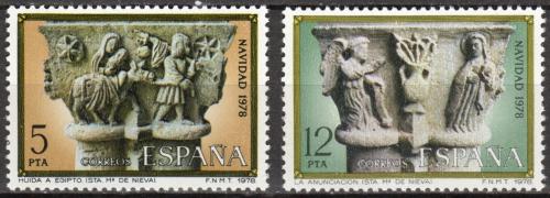 Poštovní známky Španìlsko 1978 Vánoce Mi# 2383-84