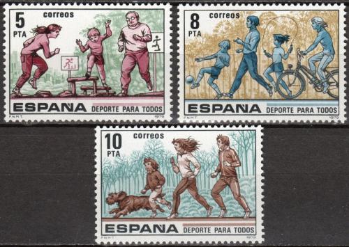 Poštovní známky Španìlsko 1979 Sport Mi# 2408-10