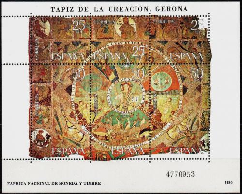 Poštovní známky Španìlsko 1980 Gobelín Mi# Block 22