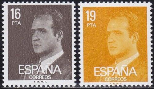 Potovn znmky panlsko 1980 Krl Juan Carlos I. Mi# 2450-51
