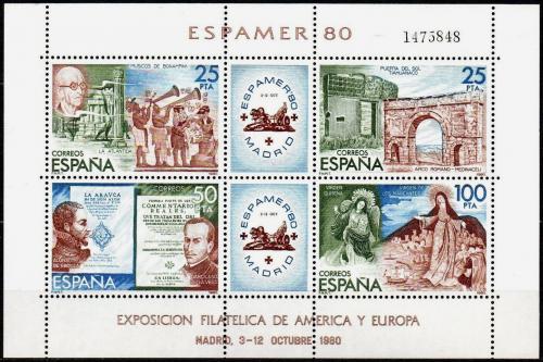 Poštovní známky Španìlsko 1980 Výstava ESPAMER Mi# Block 21