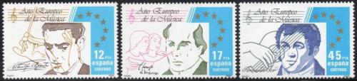 Poštovní známky Španìlsko 1985 Rok hudby Mi# 2685-87