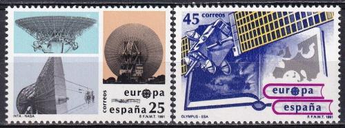 Poštovní známky Španìlsko 1991 Evropa CEPT, prùzkum vesmíru Mi# 2990-91