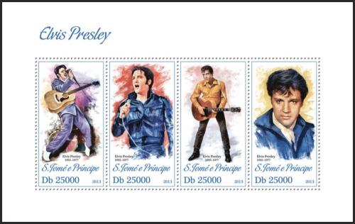 Potovn znmky Svat Tom 2013 Elvis Presley Mi# Mi# 5246-49 Kat 10 - zvtit obrzek