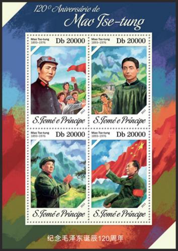 Potovn znmky Svat Tom 2013 Mao Ce-tung Mi# 5406-09 Kat 8 - zvtit obrzek