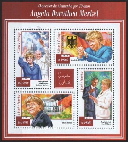 Potovn znmky Svat Tom 2015 Angela Merkelov Mi# 6070-73 Kat 7.50