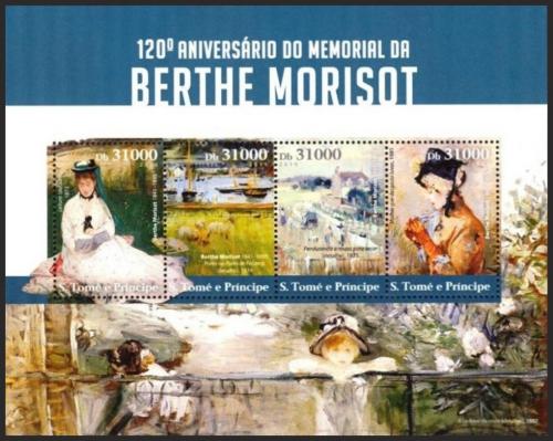 Potovn znmky Svat Tom 2015 Umn, Berthe Morisot Mi# 6228-31 Kat 12
