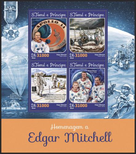 Potovn znmky Svat Tom 2016 Edgar Mitchell, kosmonaut Mi# 6606-09 Kat 12