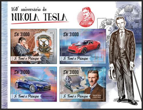 Potovn znmky Svat Tom 2016 Nikola Tesla Mi# 6951-54 Kat 12 - zvtit obrzek