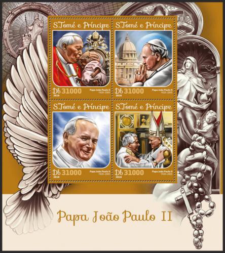 Potovn znmky Svat Tom 2016 Pape Jan Pavel II. Mi# 6686-89 Kat 12