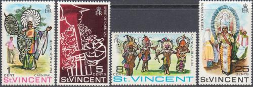 Potovn znmky Svat Vincenc 1969 Karneval Mi# 243-46