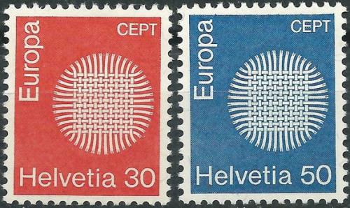 Poštovní známky Švýcarsko 1970 Evropa CEPT Mi# 923-24