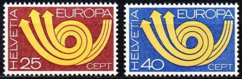 Poštovní známky Švýcarsko 1973 Evropa CEPT Mi# 994-95