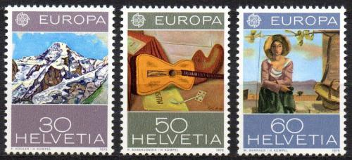 Poštovní známky Švýcarsko 1975 Evropa CEPT, umìní Mi# 1050-52