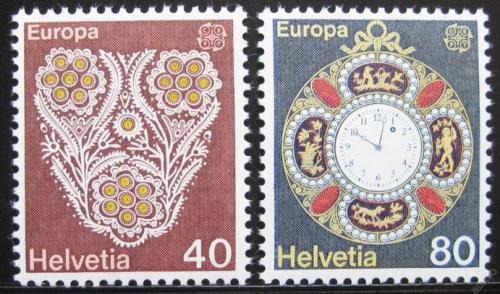 Poštovní známky Švýcarsko 1976 Evropa CEPT, umìlecké øemeslo Mi# 1073-74