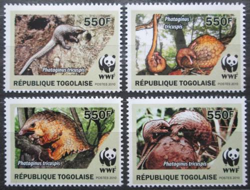 Poštovní známky Togo 2010 Luskoun bìlobøichý, WWF Mi# 3454-57 Kat 8.50€
