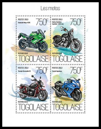 Poštovní známky Togo 2013 Motocykly Mi# 5446-49 Kat 12€