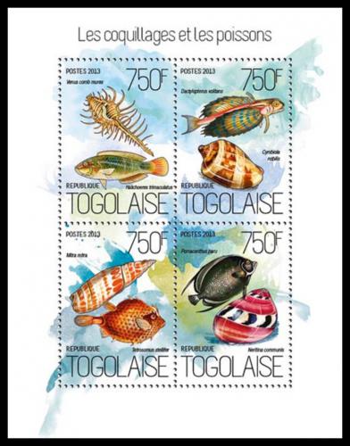 Potovn znmky Togo 2013 Mule a ryby Mi# 5401-04 Kat 12 - zvtit obrzek