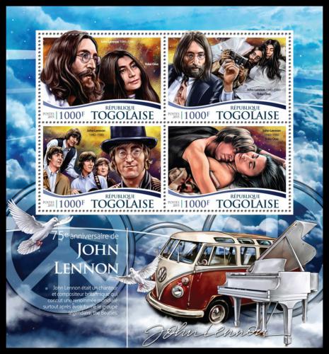 Poštovní známky Togo 2015 The Beatles, John Lennon Mi# 6829-32 Kat 14€