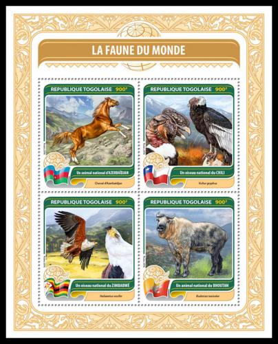 Potovn znmky Togo 2016 Fauna svta Mi# 7624-27 Kat 14 - zvtit obrzek