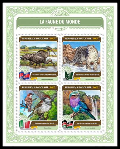 Potovn znmky Togo 2016 Fauna svta Mi# 7629-32 Kat 14 - zvtit obrzek