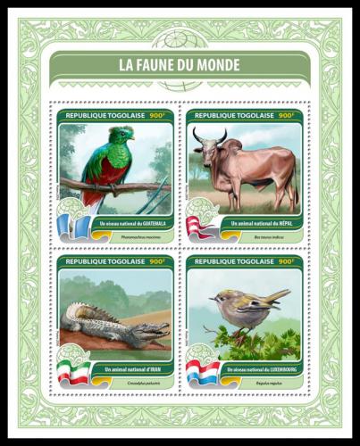 Potovn znmky Togo 2016 Fauna svta Mi# 7644-47 Kat 14 - zvtit obrzek
