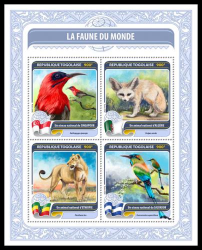 Potovn znmky Togo 2016 Fauna svta Mi# 7689-92 Kat 14 - zvtit obrzek