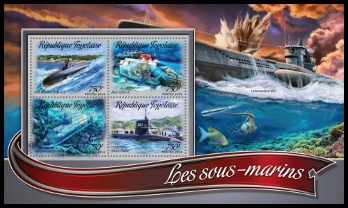 Potovn znmky Togo 2016 Ponorky Mi# 7489-92 Kat 12