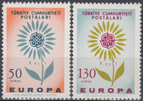 Poštovní známky Turecko 1964 Evropa CEPT Mi# 1917-18