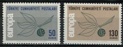 Poštovní známky Turecko 1965 Evropa CEPT Mi# 1961-62